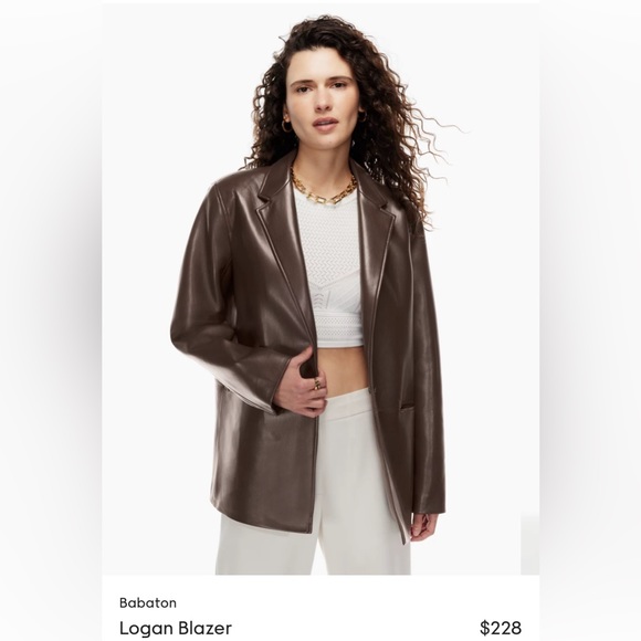 Aritzia Babaton Logan blazer - Rich Mocha Brown - XS - Picture 2 of 7